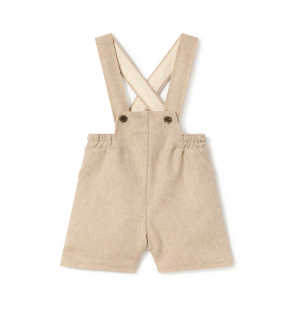 Little Creative Factory Wool Dungaree Shorts