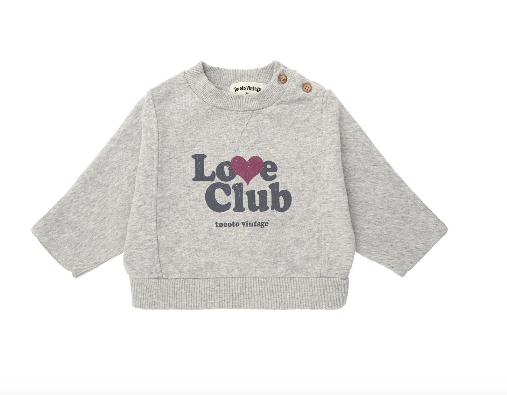Tocoto Vintage Baby Love Club Sweatshirt