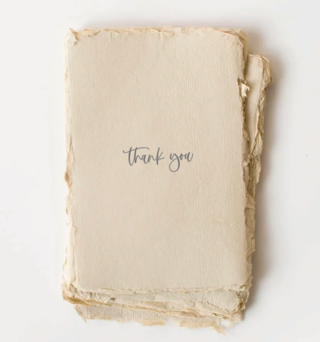 Paper Baristas Flat Greeting Card- Thank you
