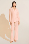 Eberjey Gisele Long PJ Set - Petal Pink / Ivory