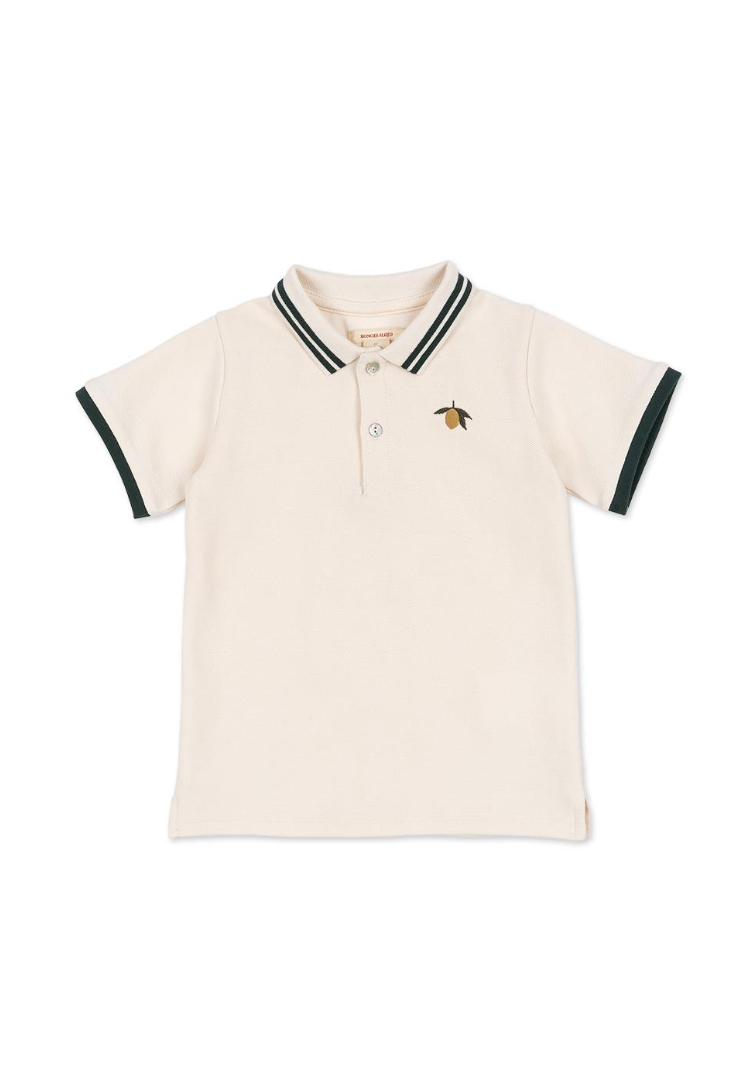 Konges Sløjd Florian Polo Shirt GOTS - Antique White