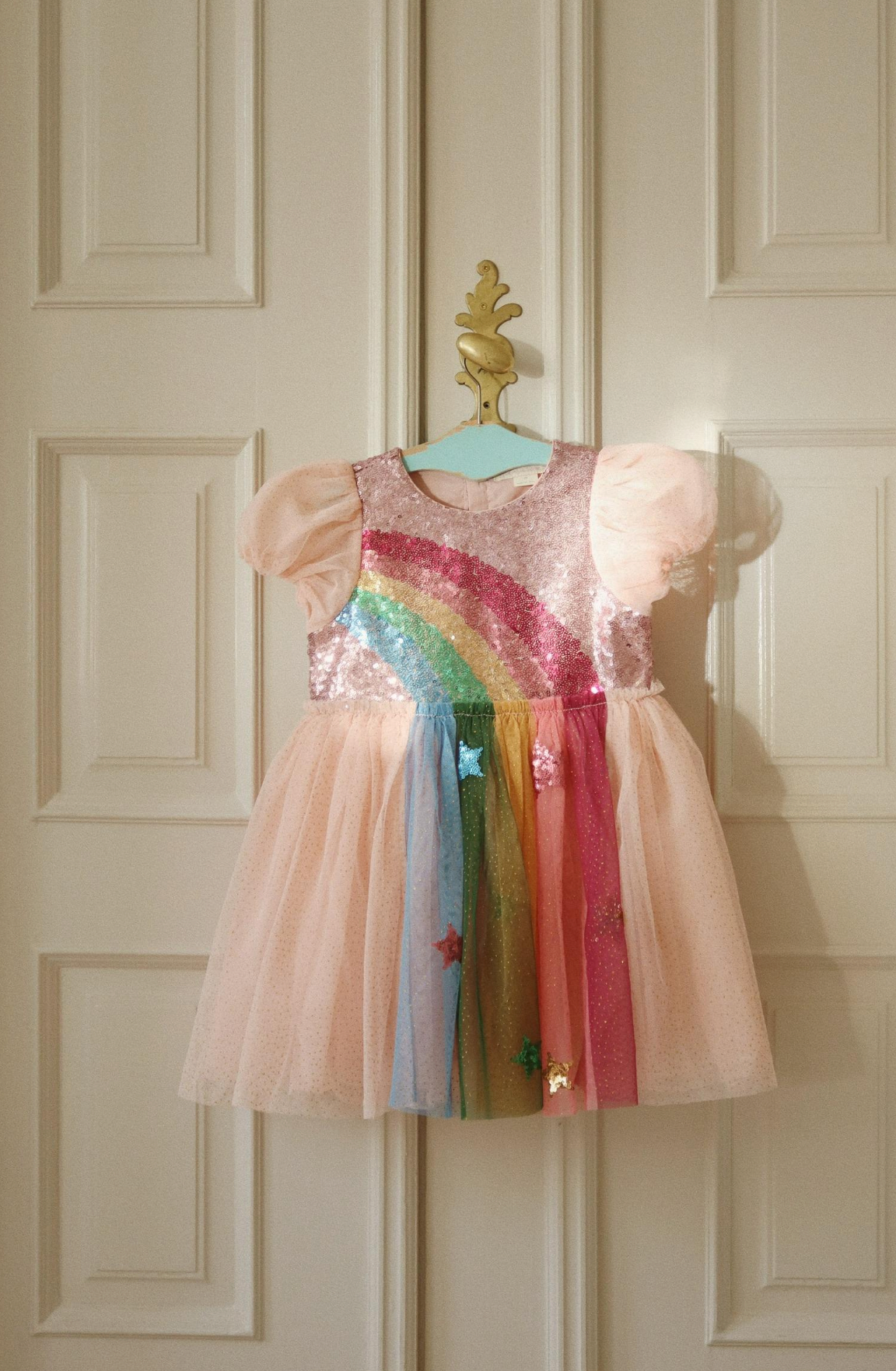 Konges Sløjd Odette Rainbow Dress - Evening Sand