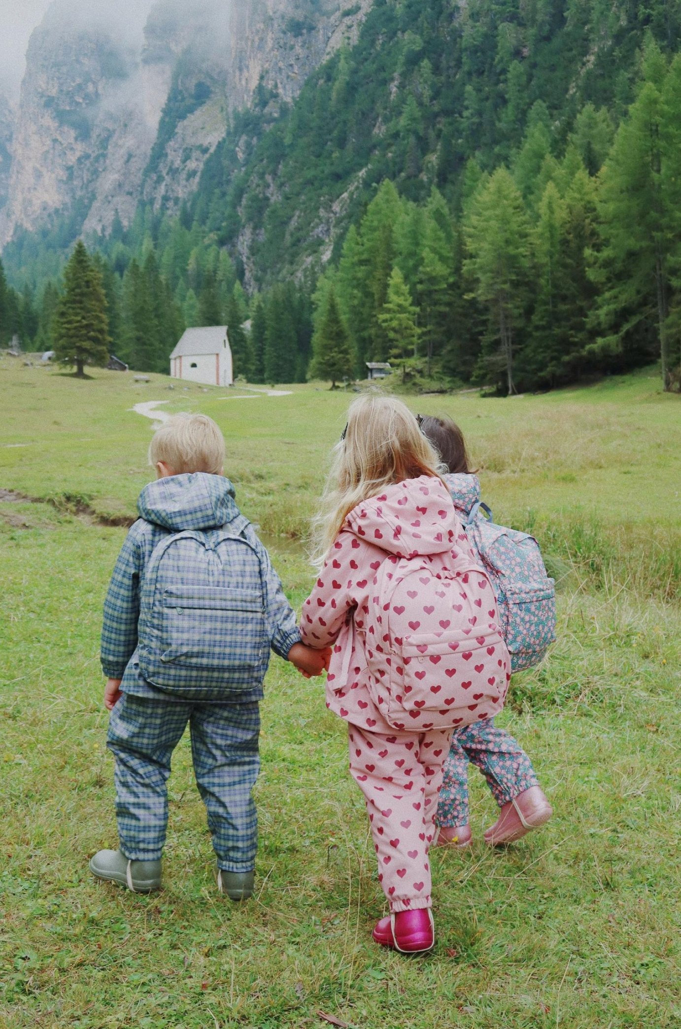 Konges Sløjd Rainy Kids Backpack Midi - Amour Pink