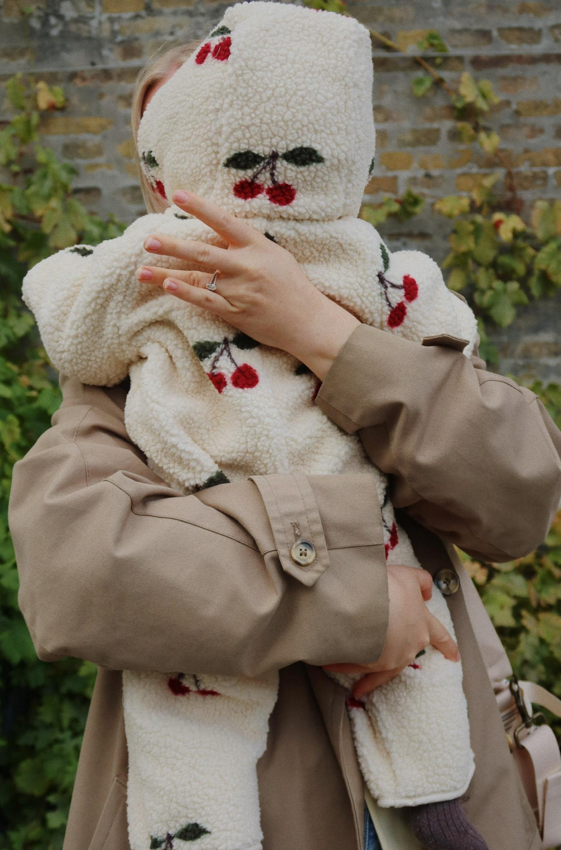 Konges Sløjd Jody Teddy Onesie Grs - Ma grande Cerise