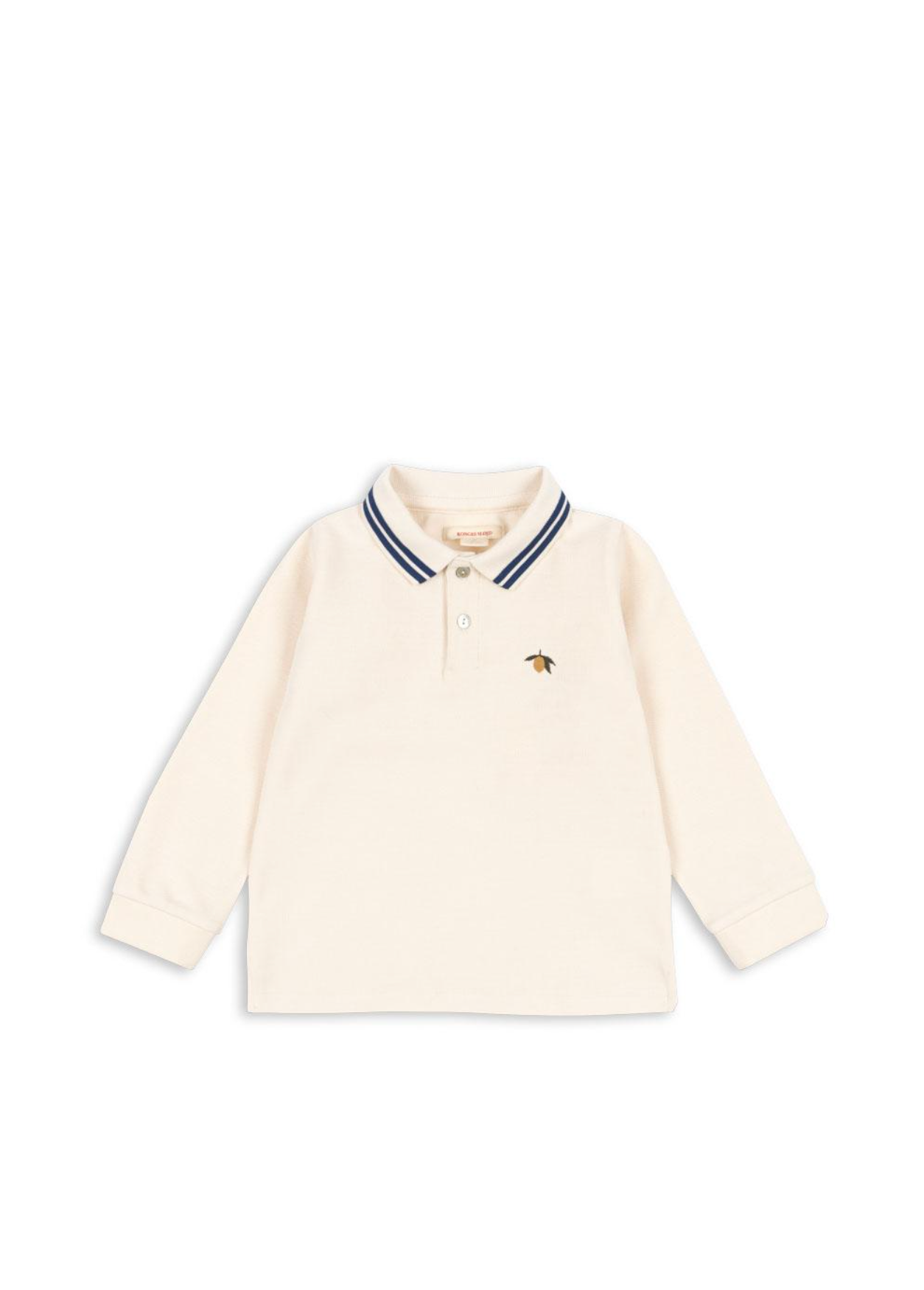 Konges Sløjd Florian Long Sleeve Polo Gots - Antique White