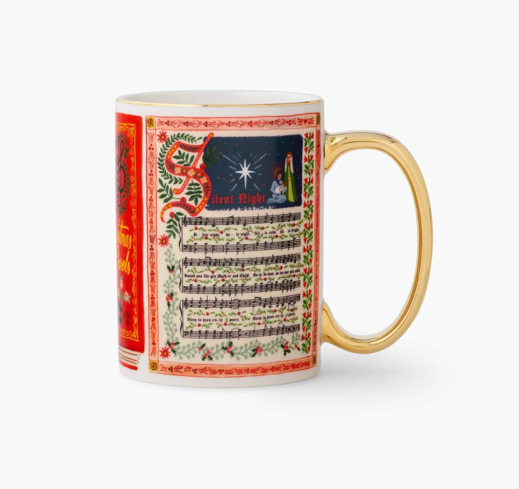 Rifle Paper Co. Holiday Porcelain Mug - Christmas Carols