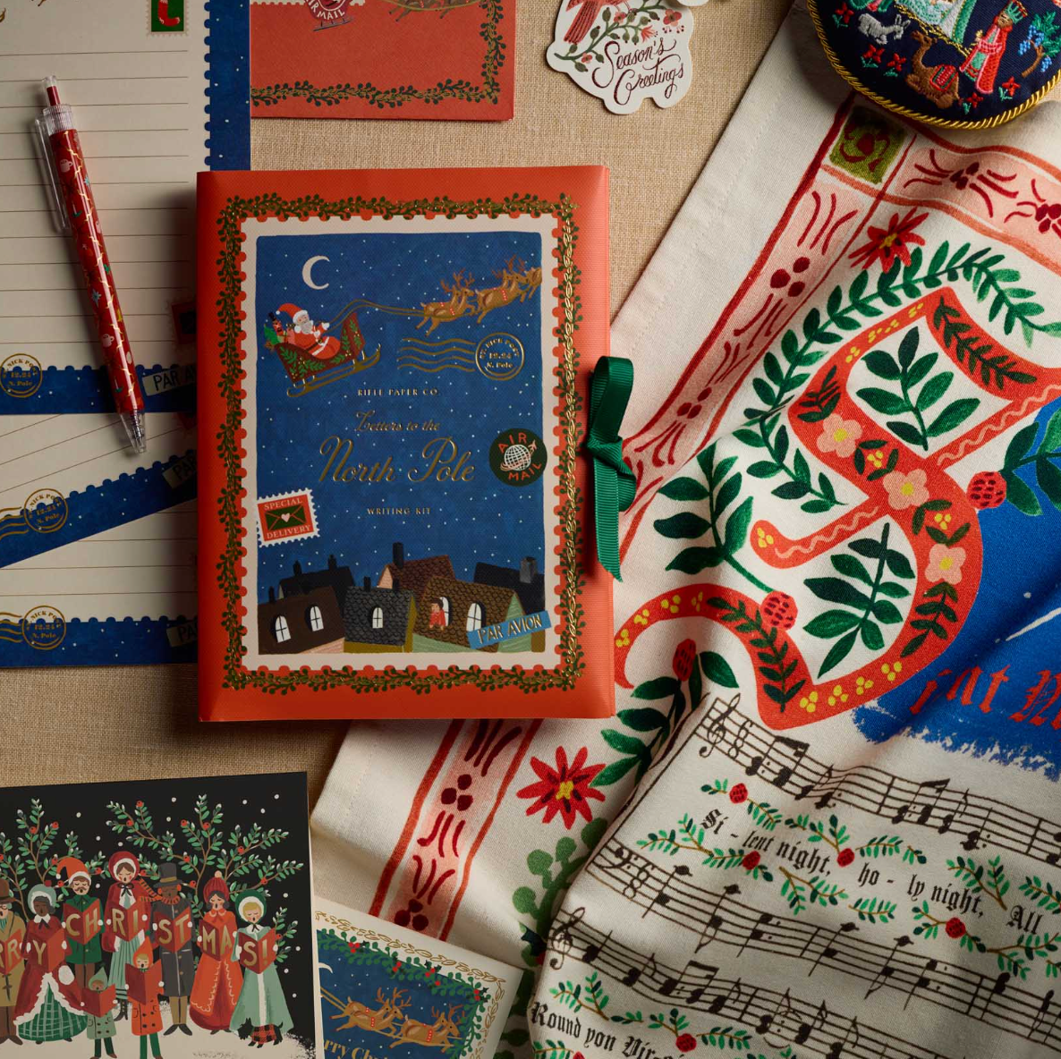 Rifle Paper Co. Folio Stationery Set - Letters To Santa