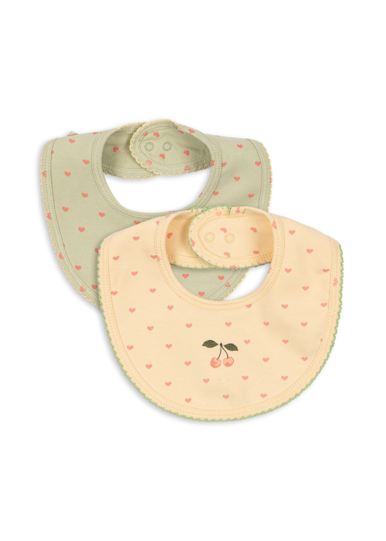 Konges Sløjd Basic 2 Pack Bibs - Coeur Golden / Coeur Lint