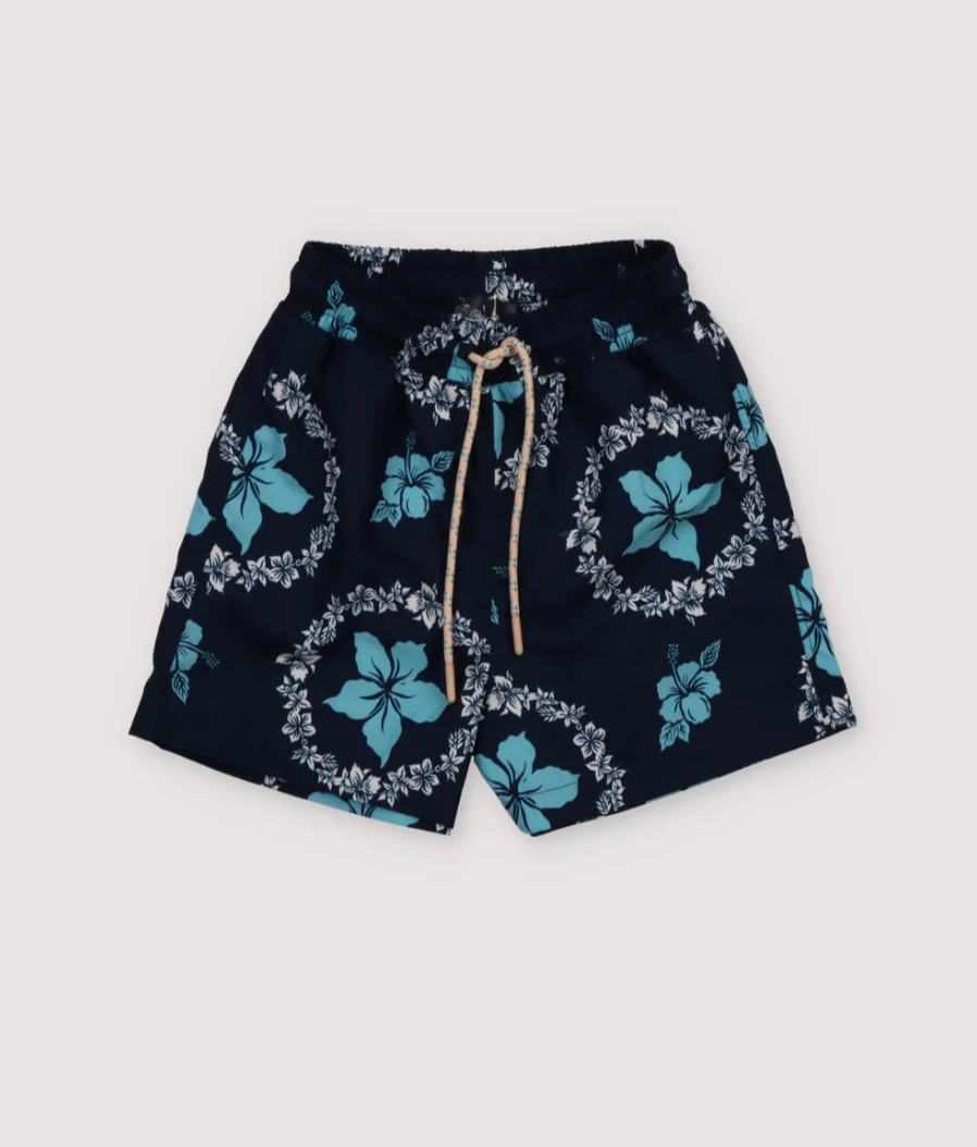 The New Society Swim Boy - Kulkos Navy Print