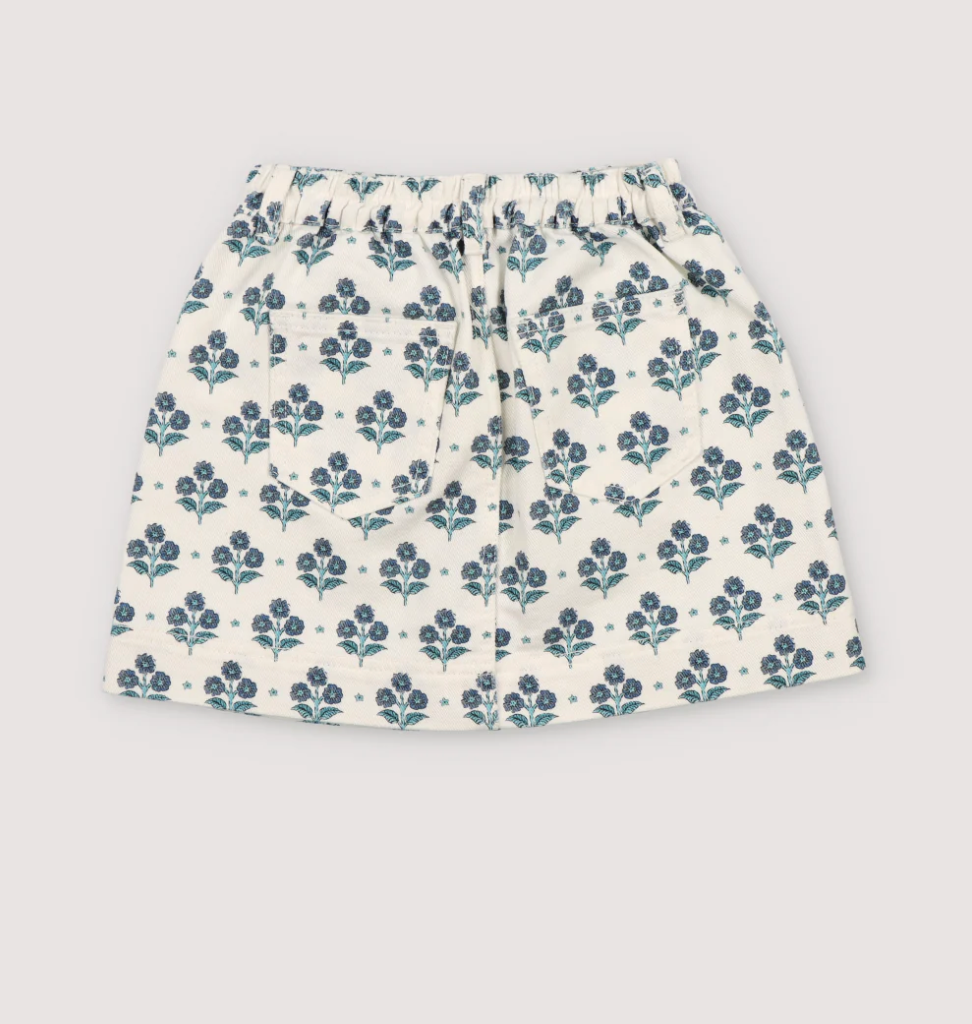 The New Society Leros Skirt - Hyacinth Print