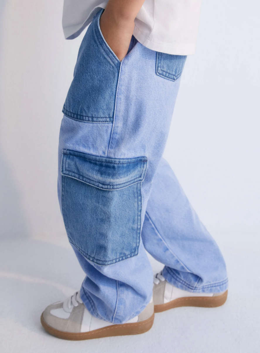 The New Society Edelssa Pant - Color Block Denim