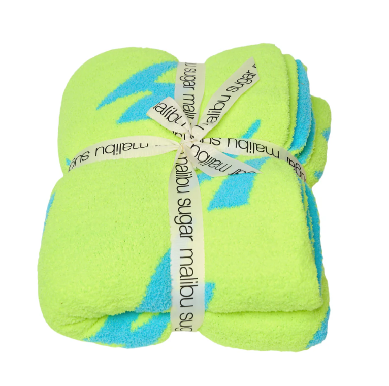 Malibu Sugar Lightning Bolt Blanket