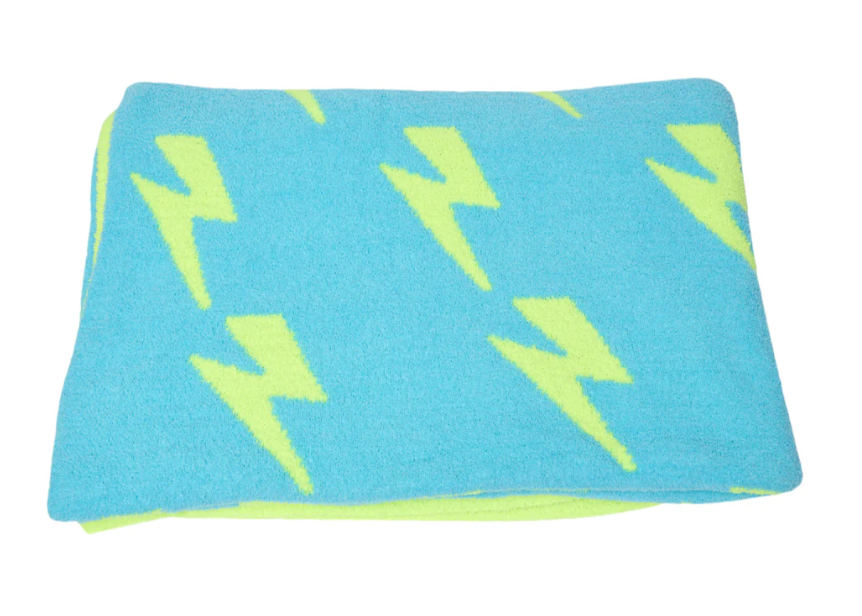 Malibu Sugar Lightning Bolt Blanket
