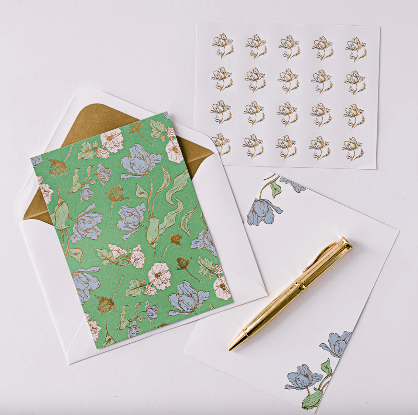 Good Juju Ink Les Fleurs Parisiennes Luxury Stationery Set