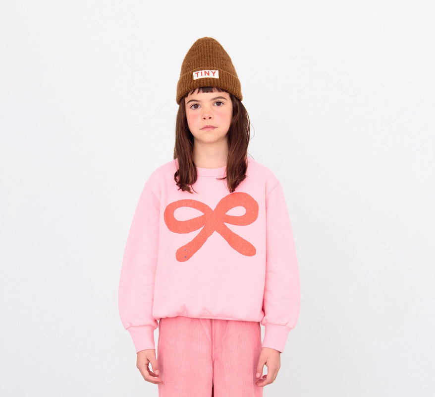 Tiny Cottons Worms Graphic Sweatshirt - Pink