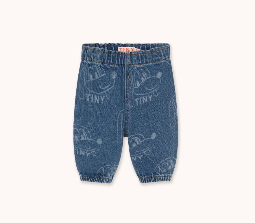 Tiny Cottons Dogs Baby Jeans - Light Blue Denim