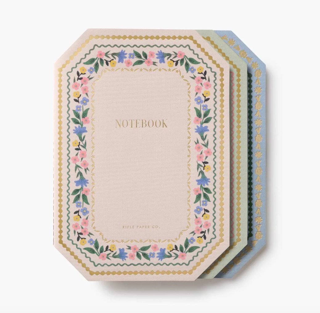Rifle Paper Co. Assorted Set of 3 Gemma Notebooks