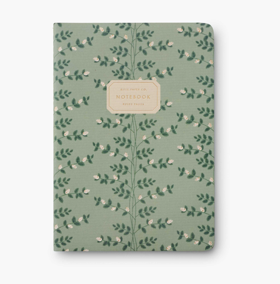 Rifle Paper Co. Assorted Set of 3 Dahlia Notebooks