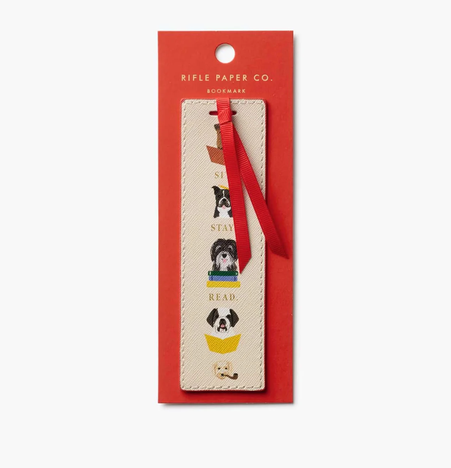 Rifle Paper Co. Bookmark - Studious Dogs