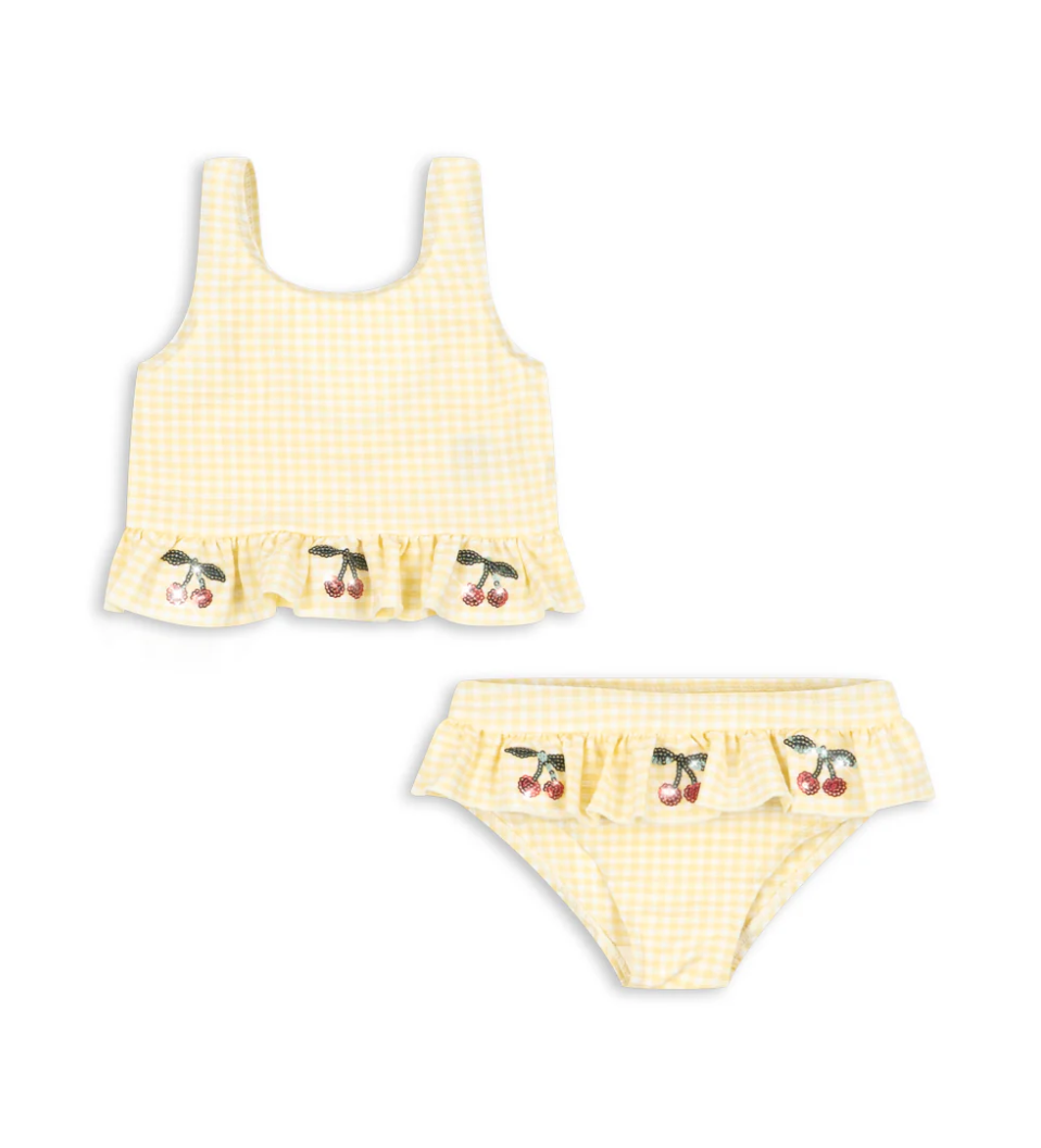 Konges Sløjd Etta Bikini - Banana Almond Check