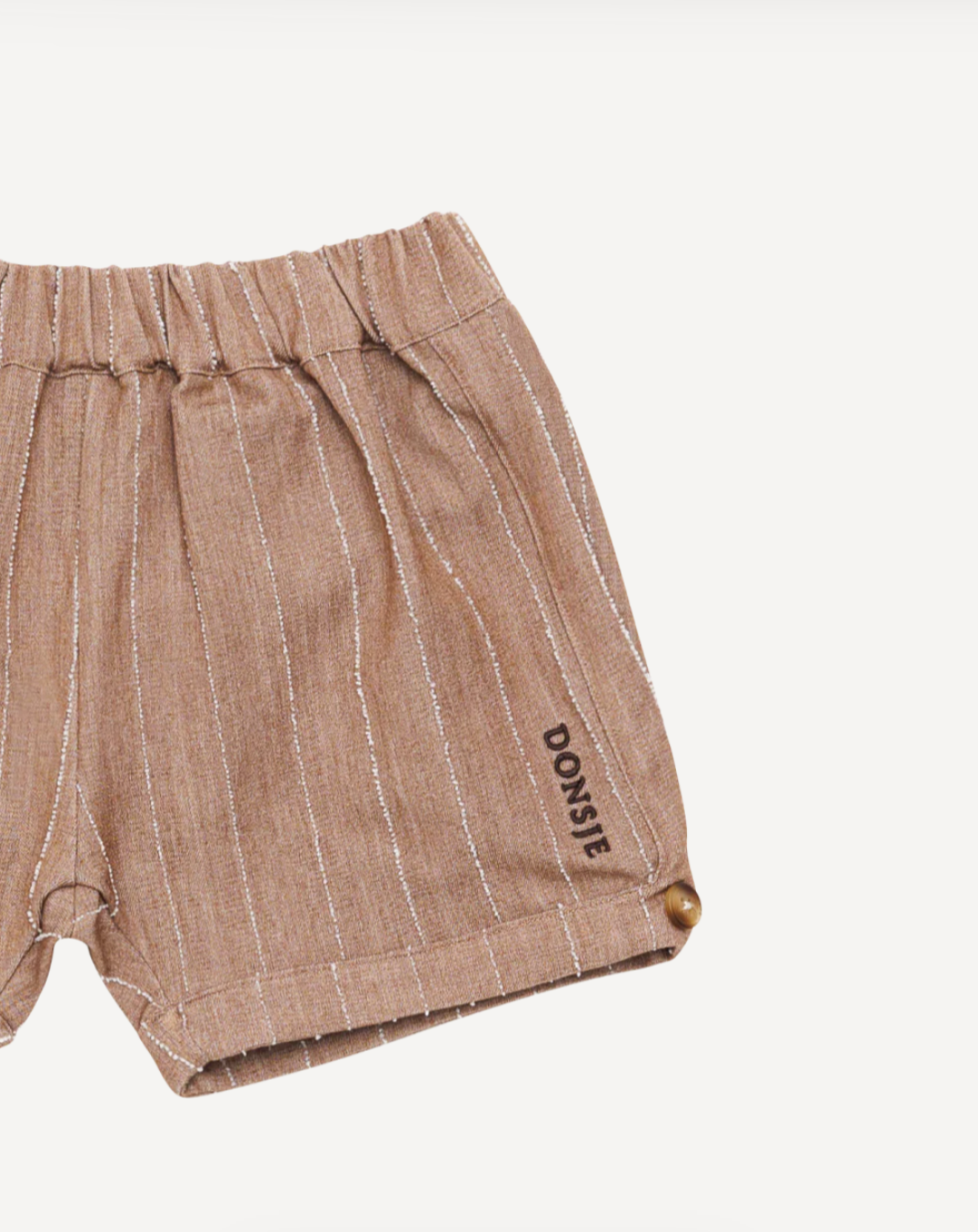 Donsje Dantien Shorts -Milk Chocolate Striped