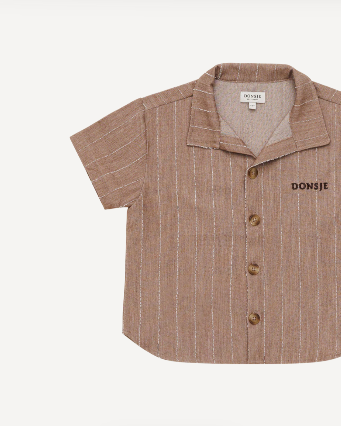 Donsje Lucian Shirt -Milk Chocolate Striped