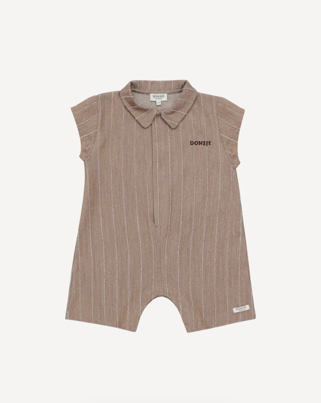 Donsje Kajani Playsuit - Milk Chocolate Striped