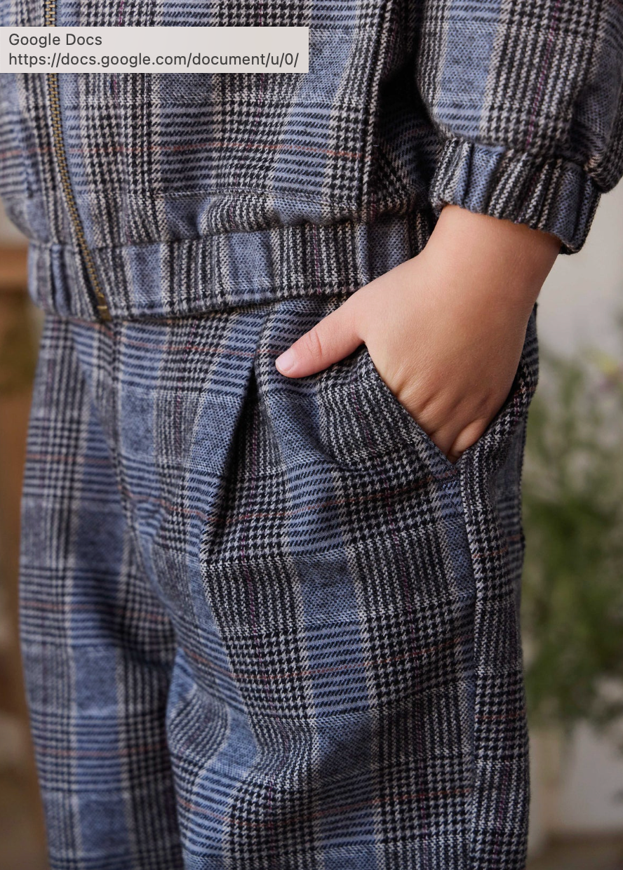 Jamie Kay Campbell Pants - Checked Cotton