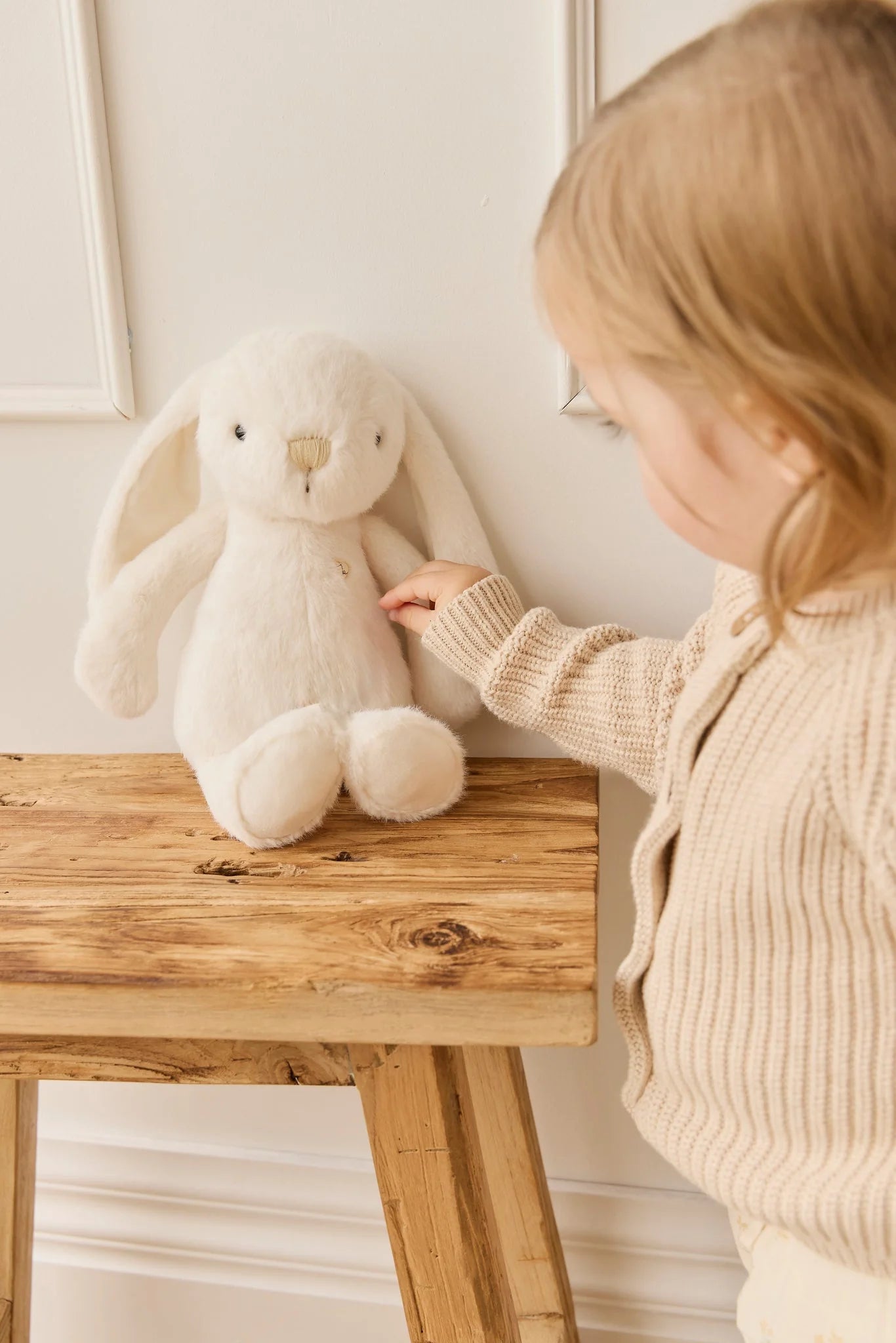 Jamie Kay Snuggle Bunnies Plush Penelope - Marshmallow