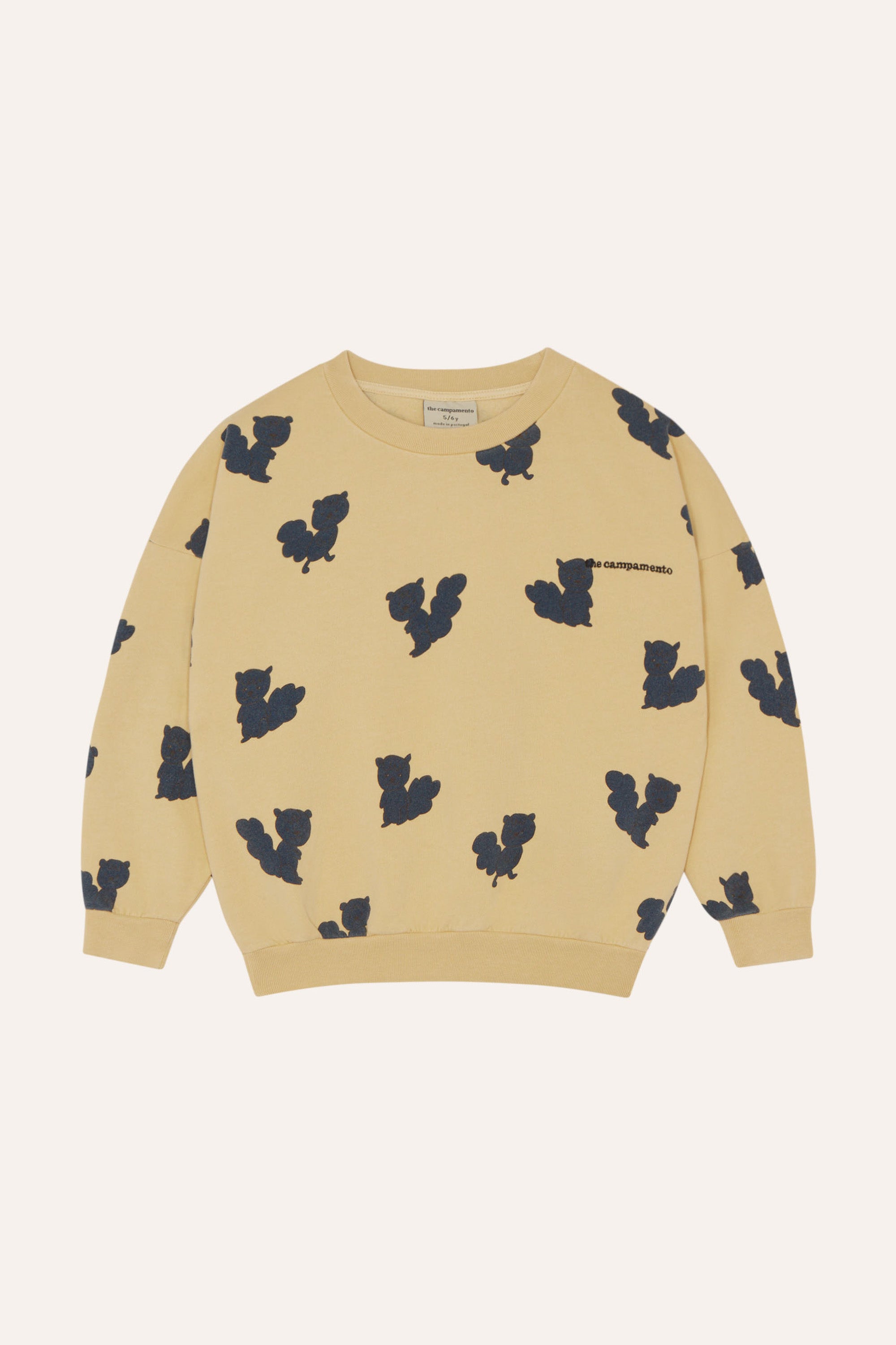 The Campamento Blue Squirrels Sweatshirt - Yellow