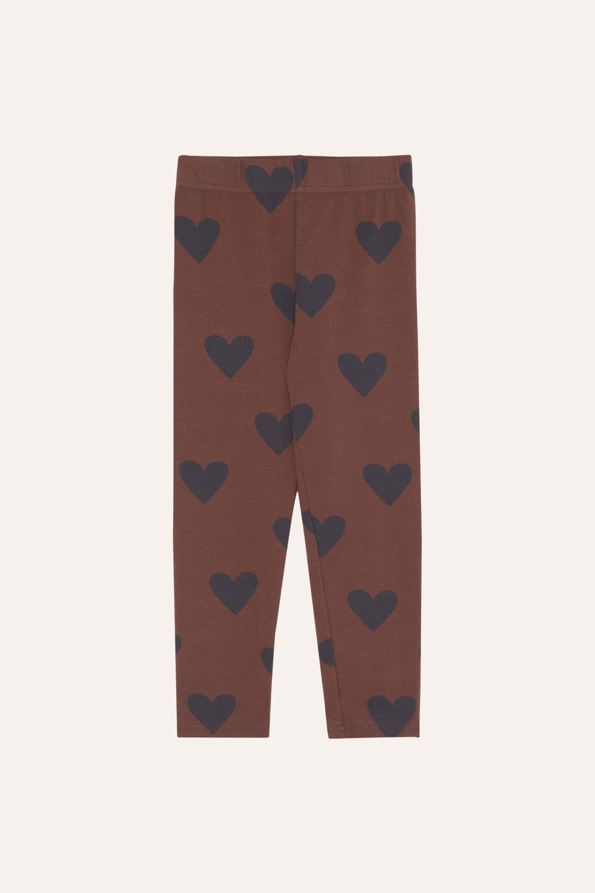 The Campamento Hearts Brown Leggings - Brown