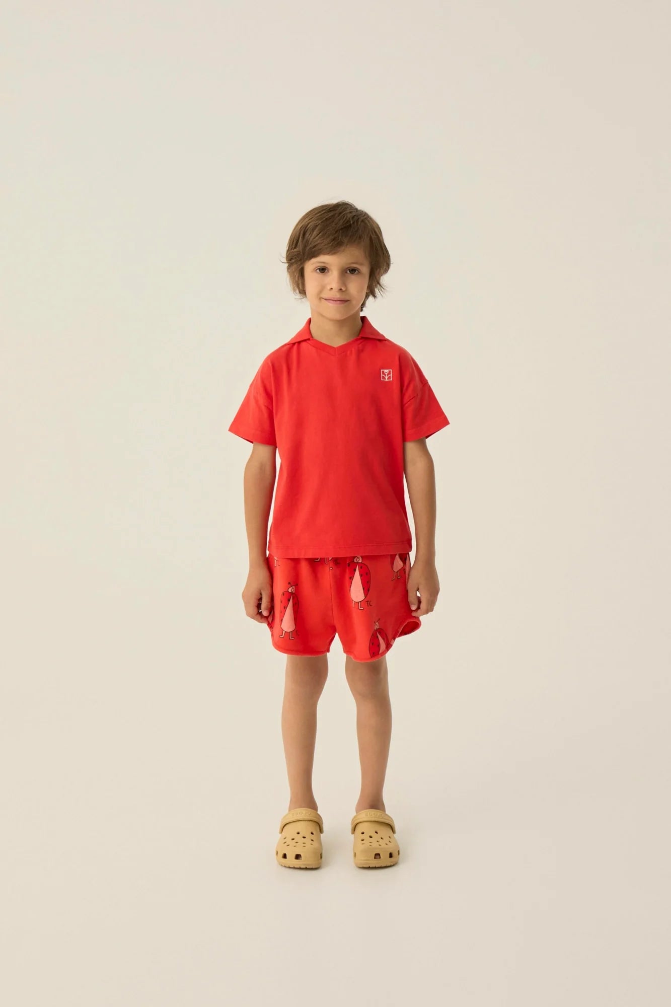 The Campamento Ladybug Allover Shorts - Red