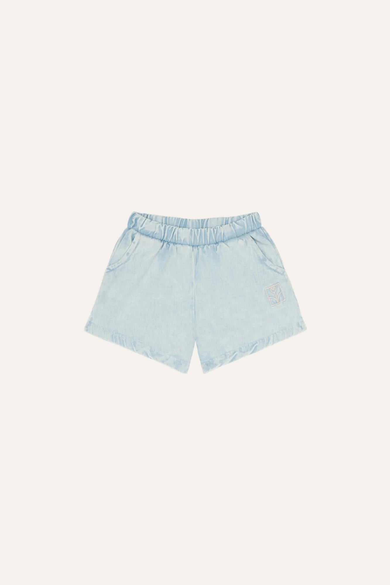 The Campamento Light Blue Denim Baby Short - Light Blue