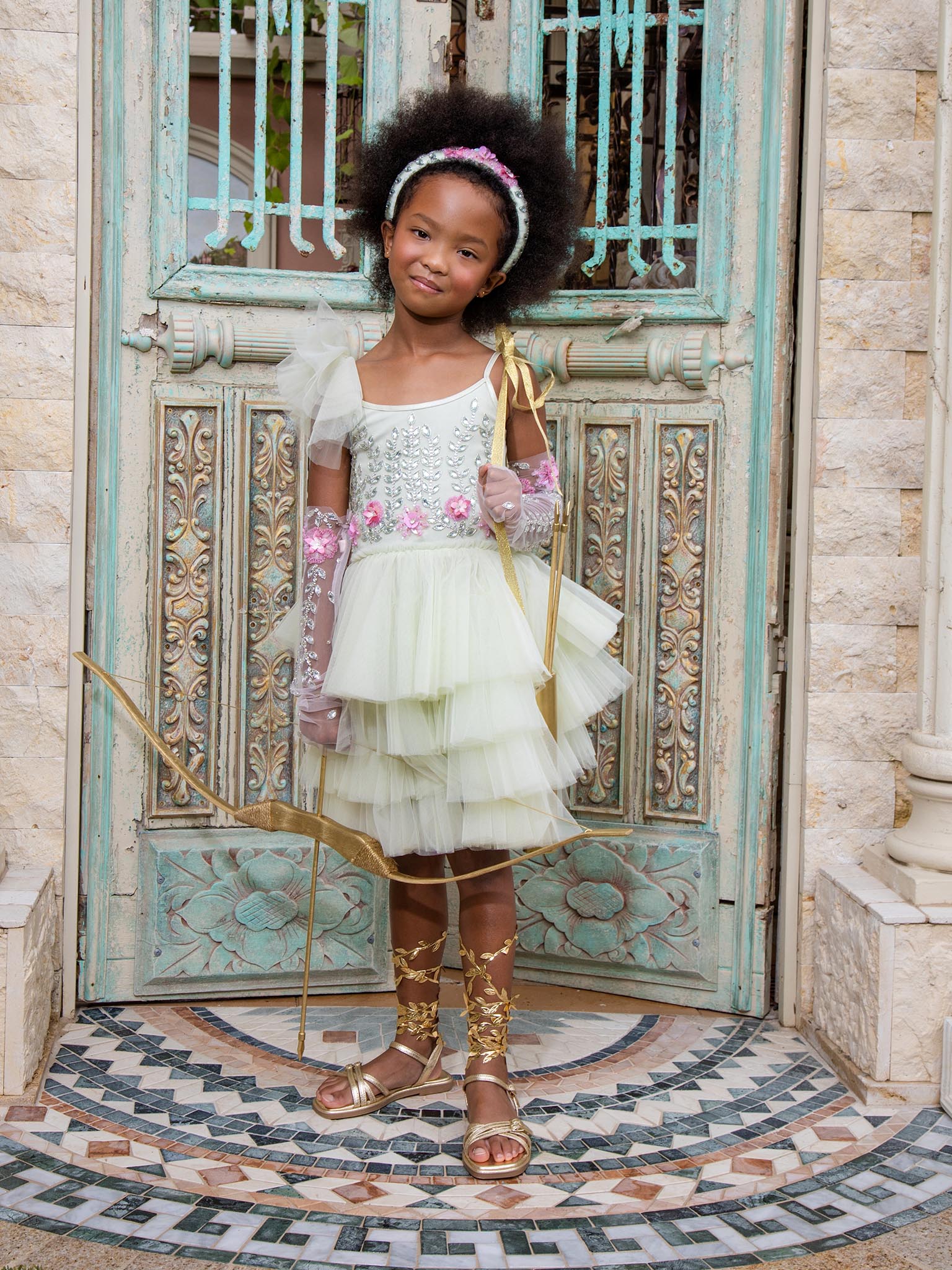 Tutu Du Monde Marina Fleur Tutu Dress - Fog Green