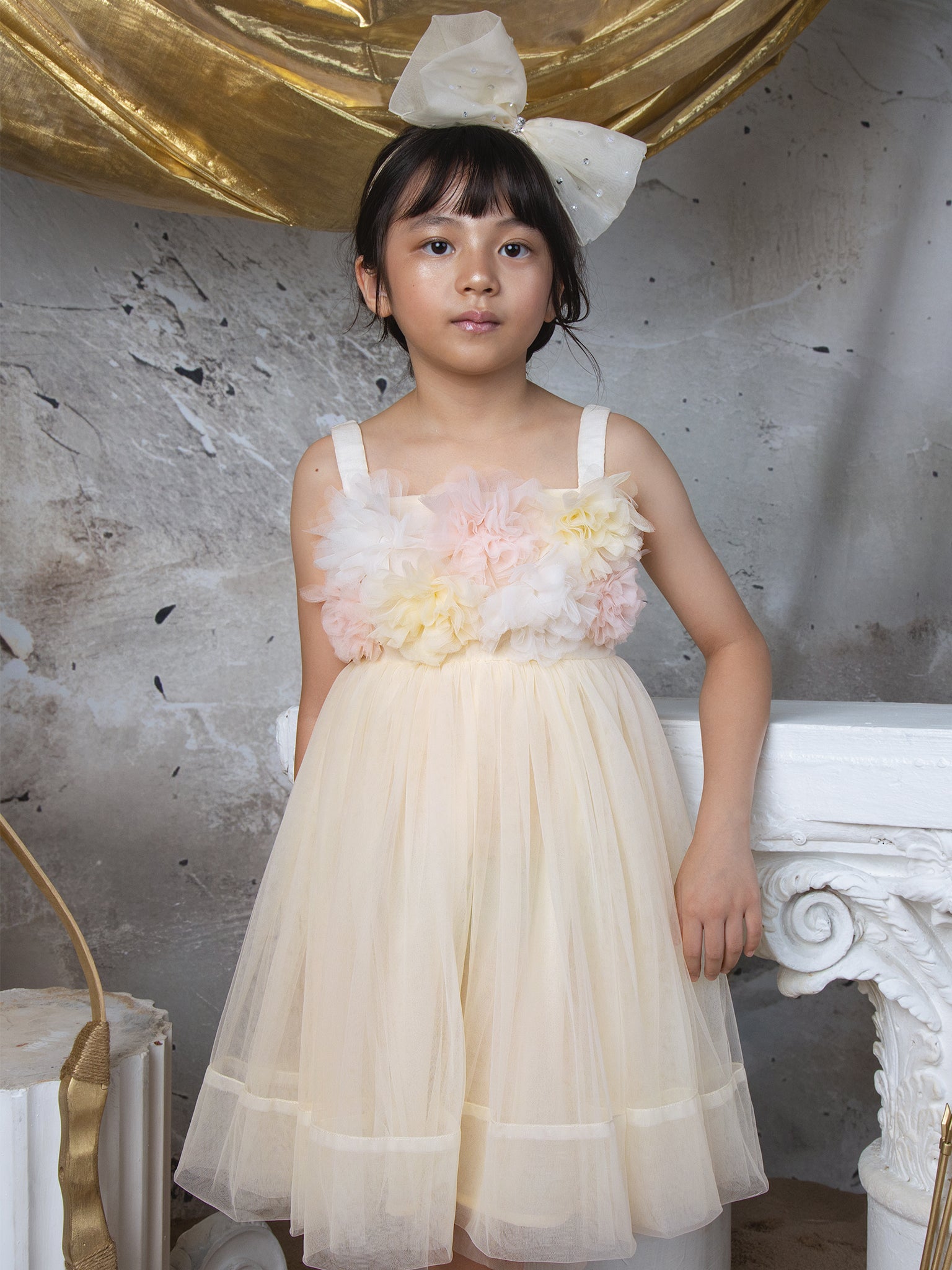 Tutu Du Monde Tide Blossom Tulle Dress - Daffodil