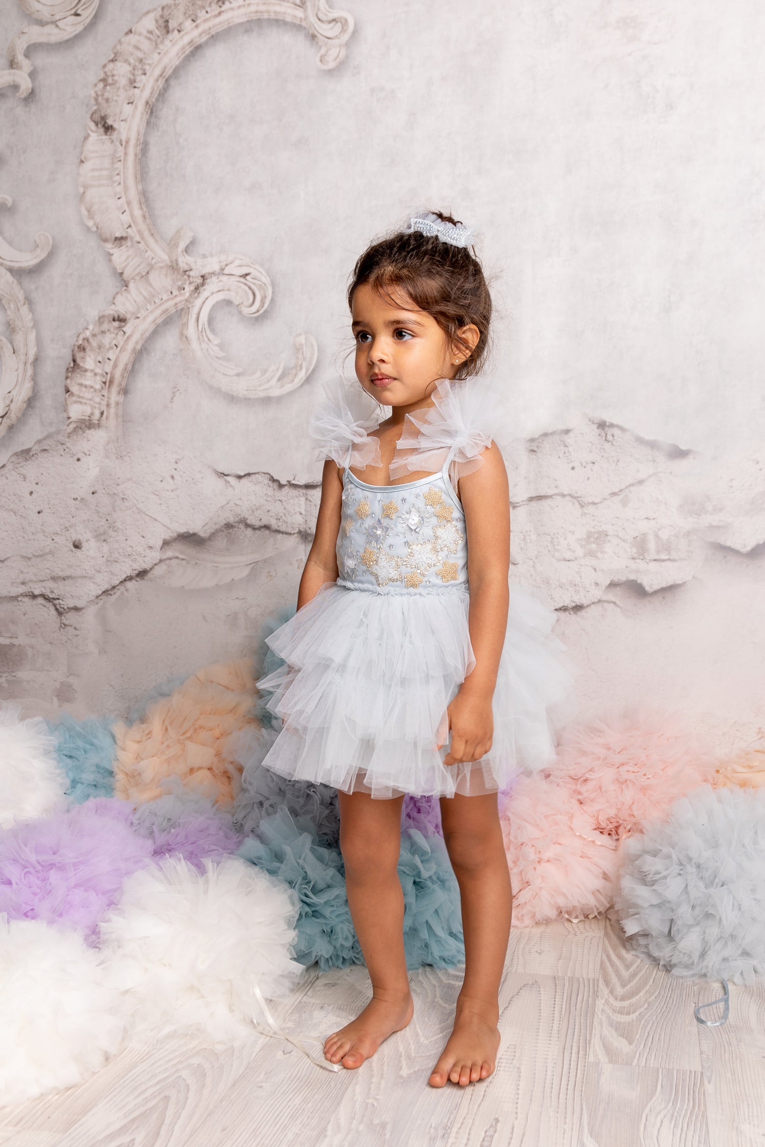 Tutu Du Monde Holiday 24 Bebe Starry  Delight Tutu Dress - Illusion Blue