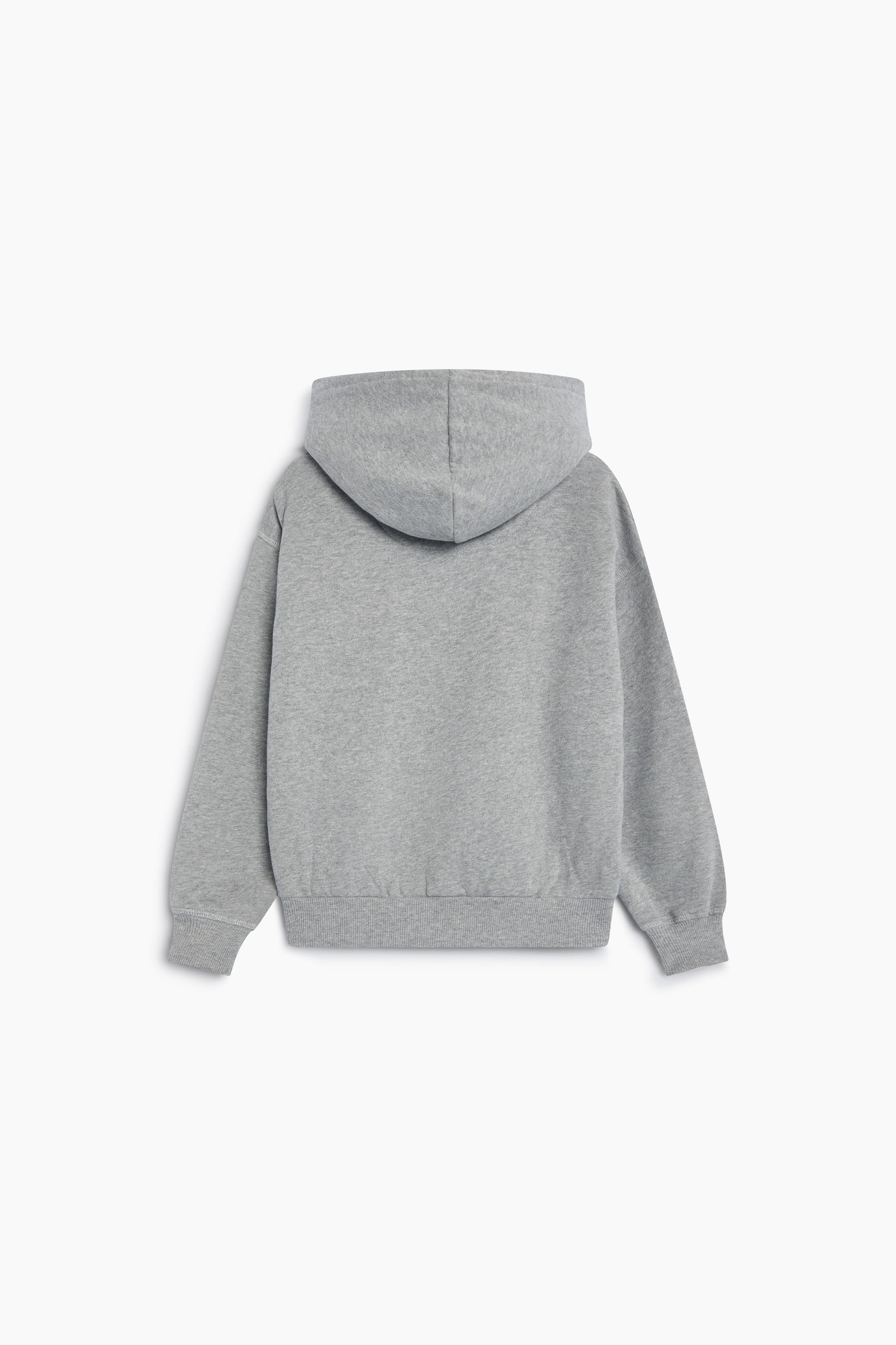The New Society Logo Hoodie - Mid Grey Melange