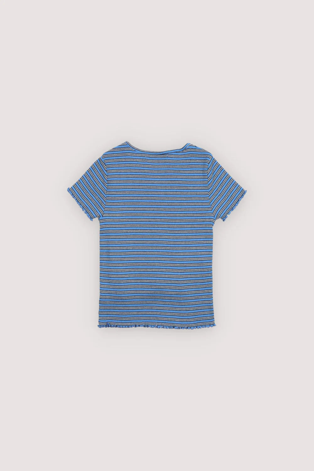 The New Society TNS Rib Tee -Summer Midnight Mini Stripes