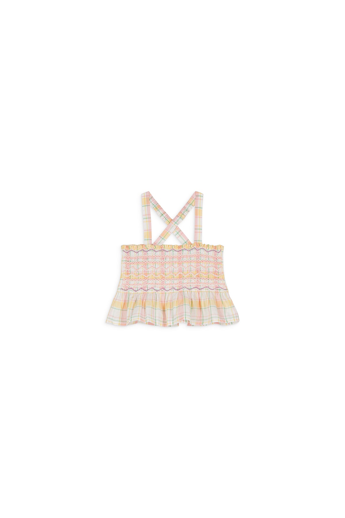 Louise Misha Florentina Top - Yellow Positano Checks