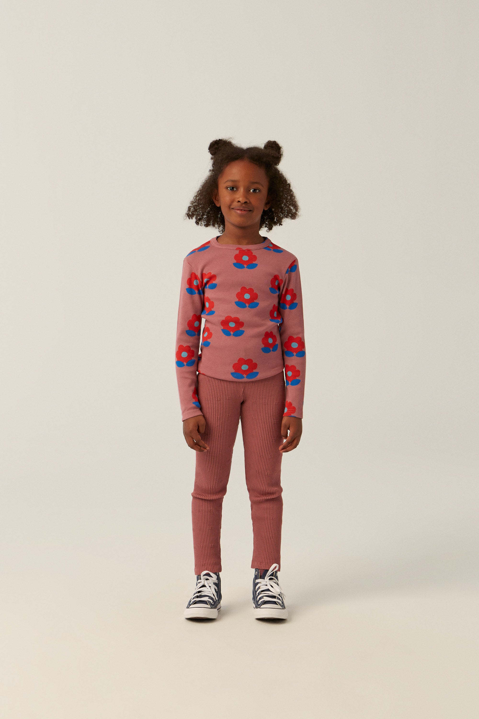 The Campamento Hearts Brown Leggings - Brown