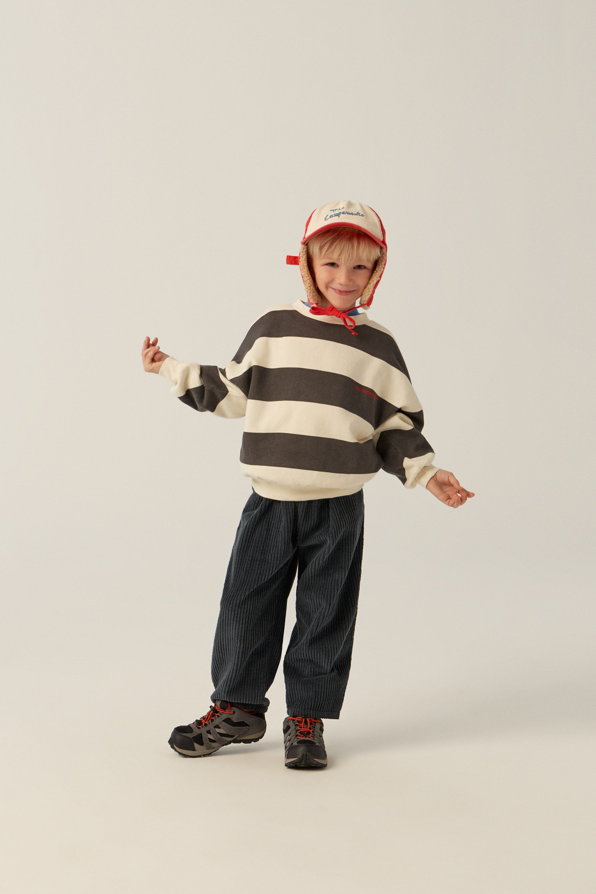 The Campamento Grey Stripes Sweatshirt - Grey