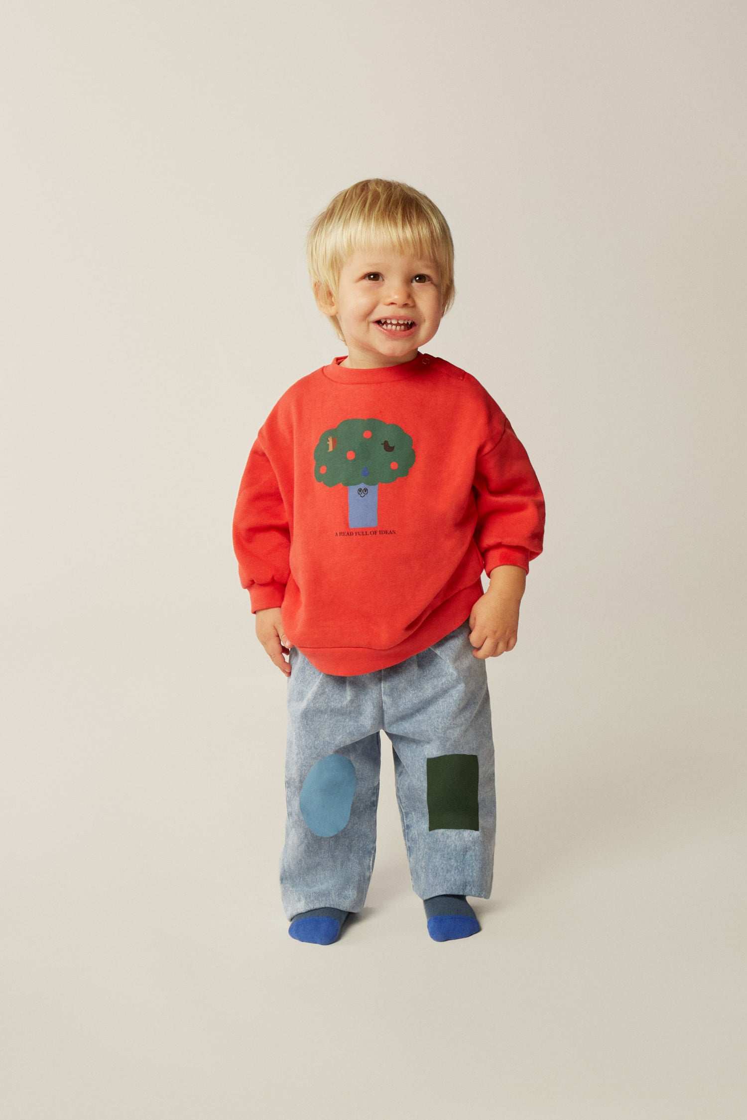 The Campamento Blue Denim Baby Trousers - Blue