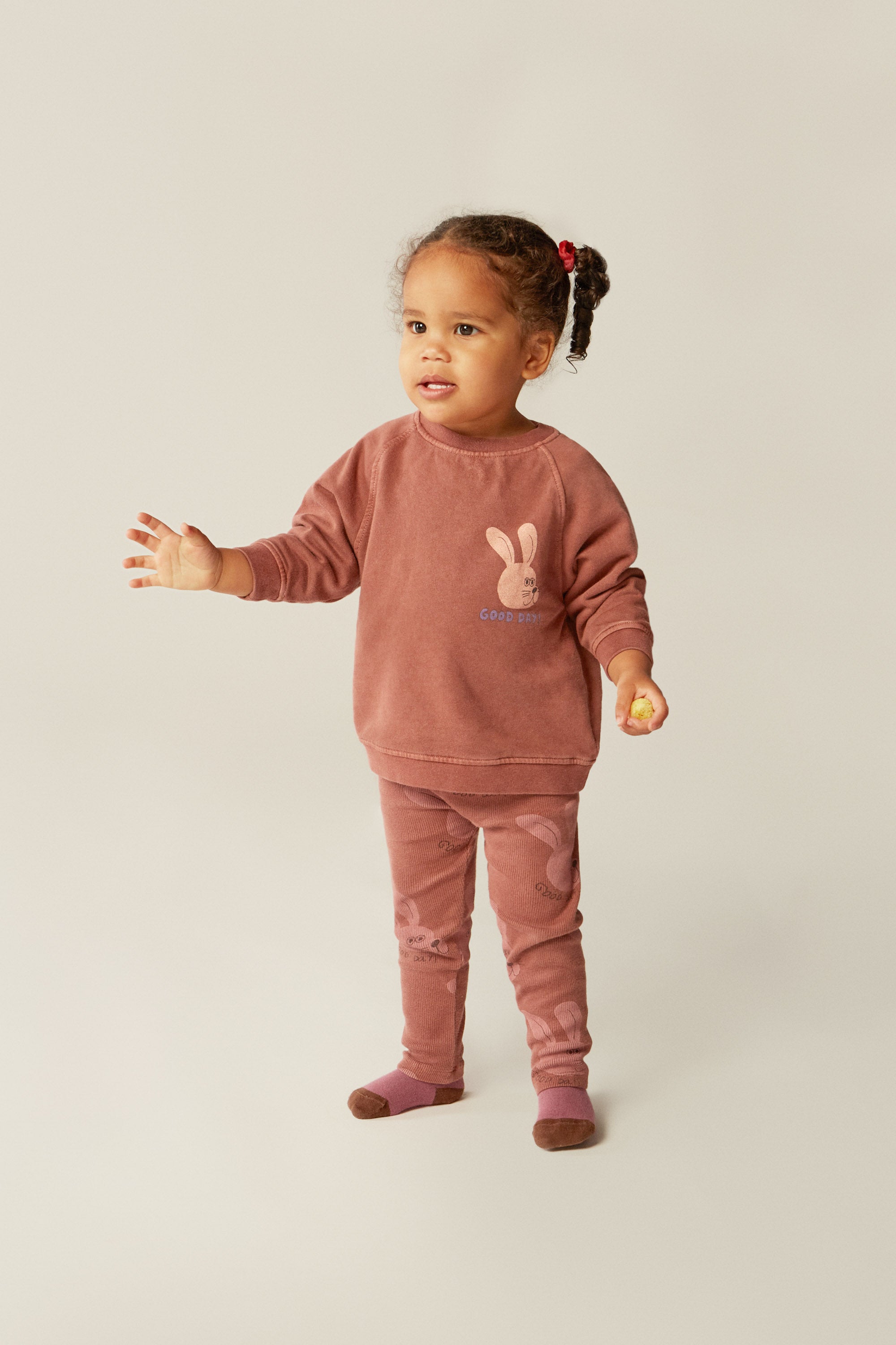 The Campamento Rabbit Brown Baby Sweatshirt - Brown
