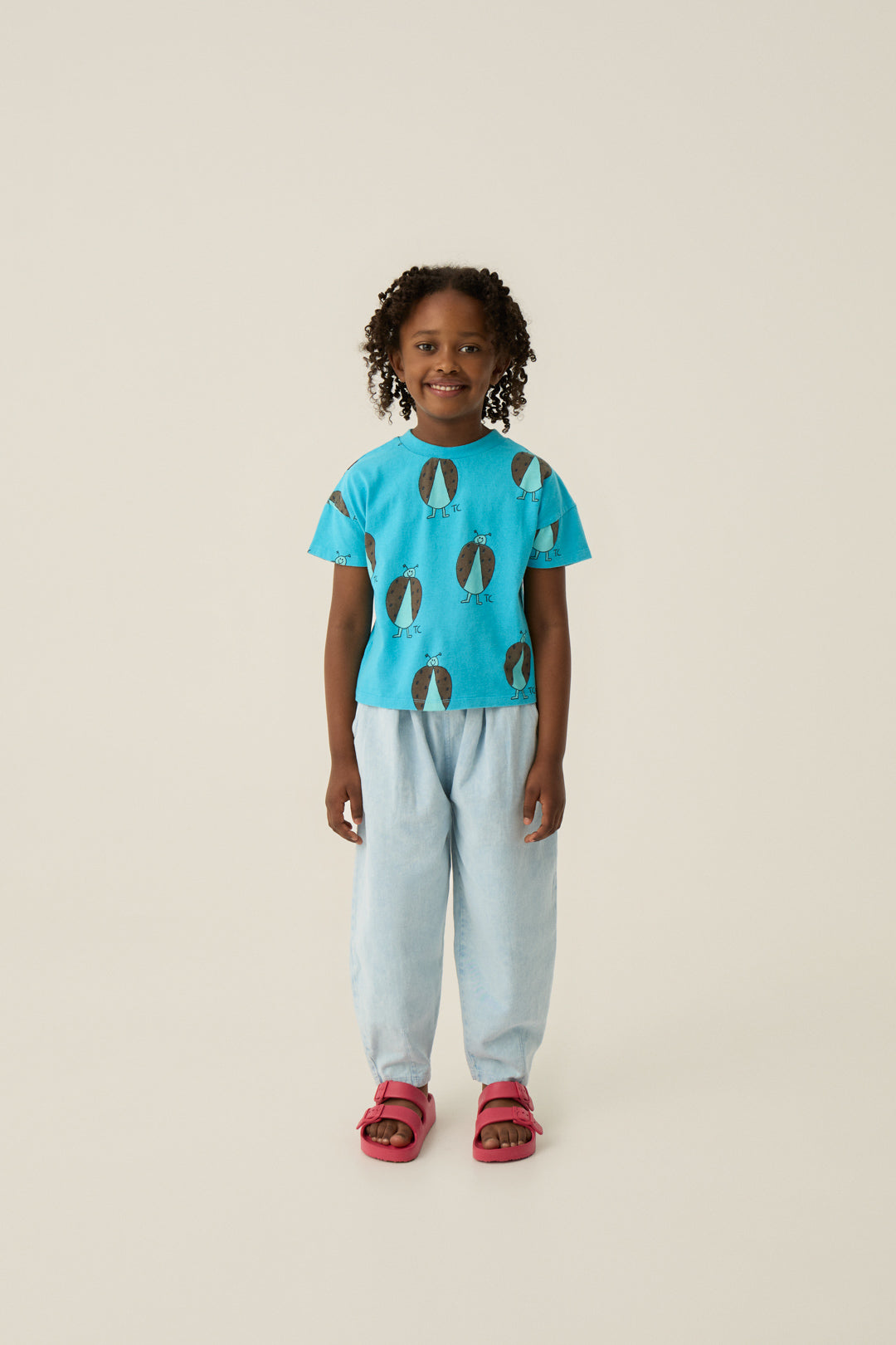 The Campamento Ladybug Allover Blue T-shirt - Blue