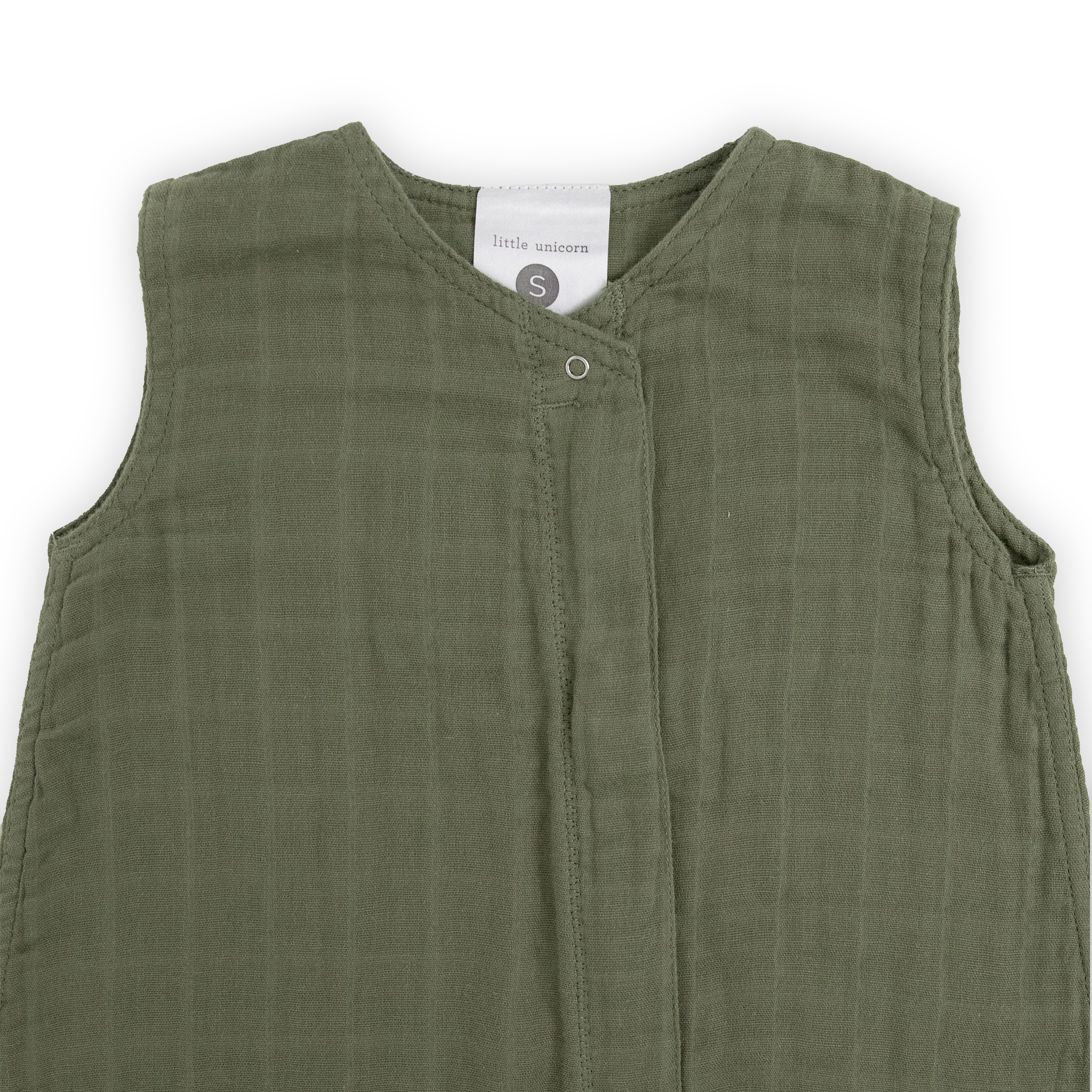 Little Unicorn Cotton Muslin Sleep Bag - Fern