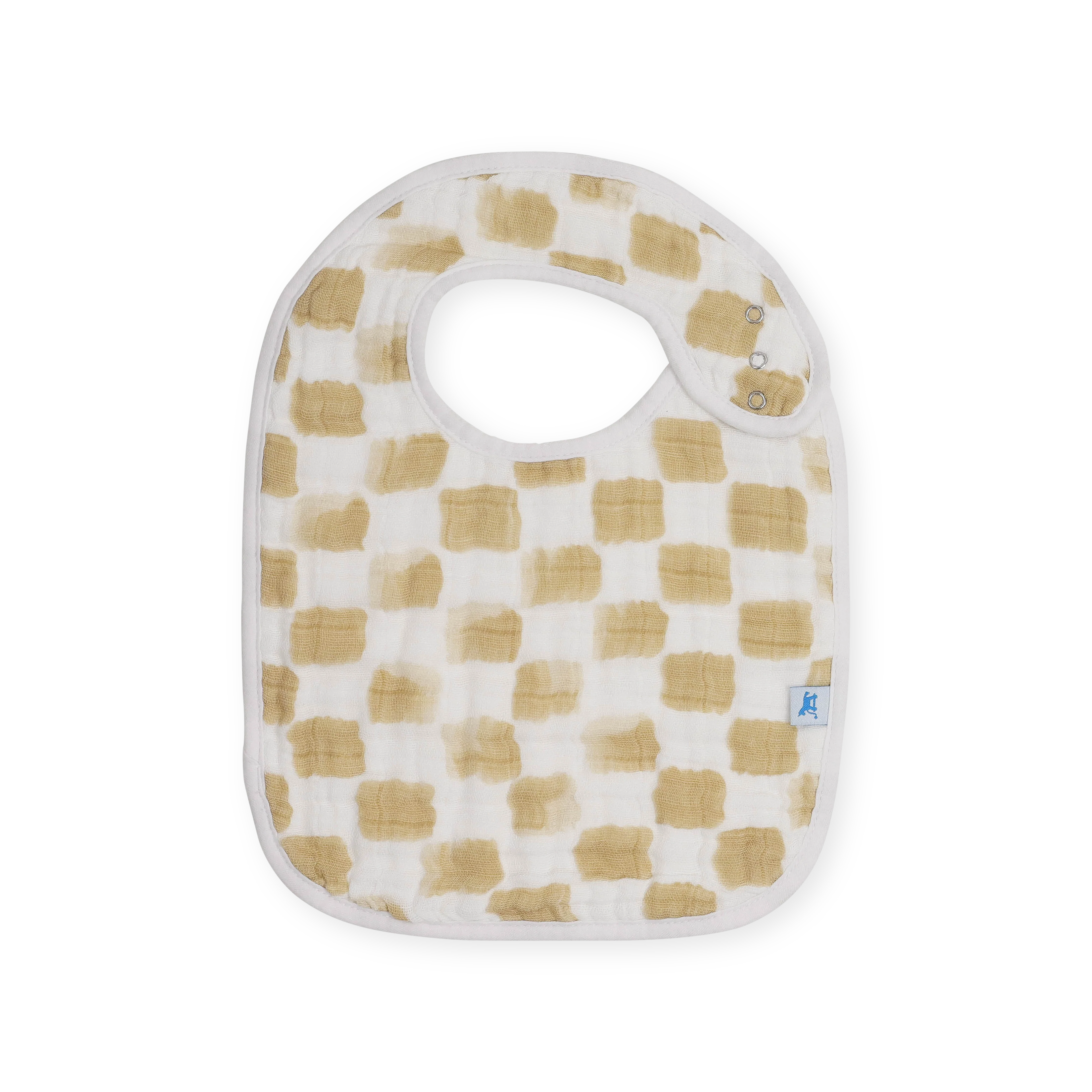 Little Unicorn Cotton Muslin classic Bib 3 Pack - Adobe Checker