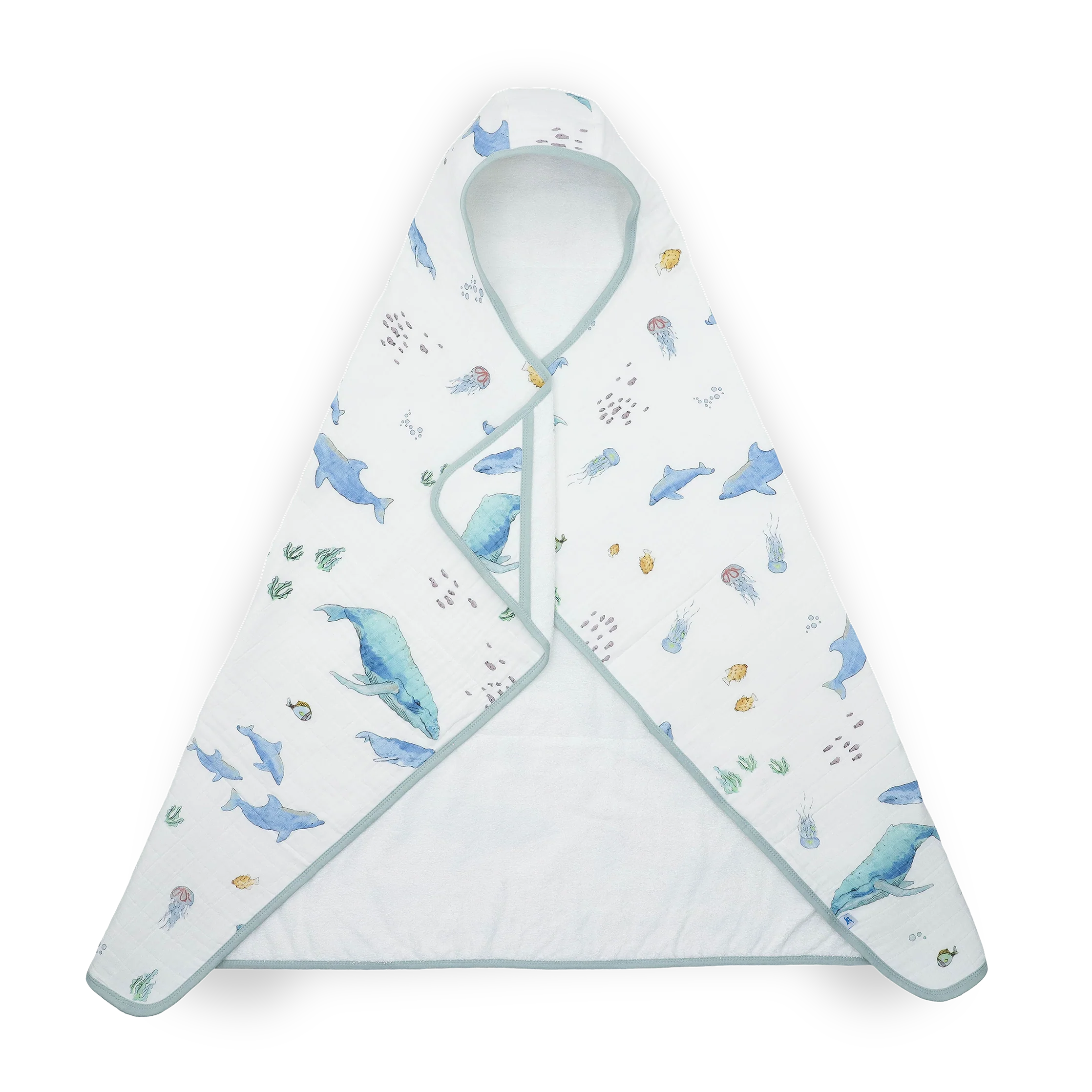Little Unicorn Toddler Hooded Towel - Whales