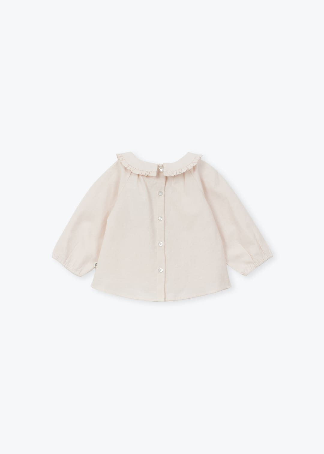 Arsēne et Les Pipelettes Embroidered Hearts Baby Blouse - Pink