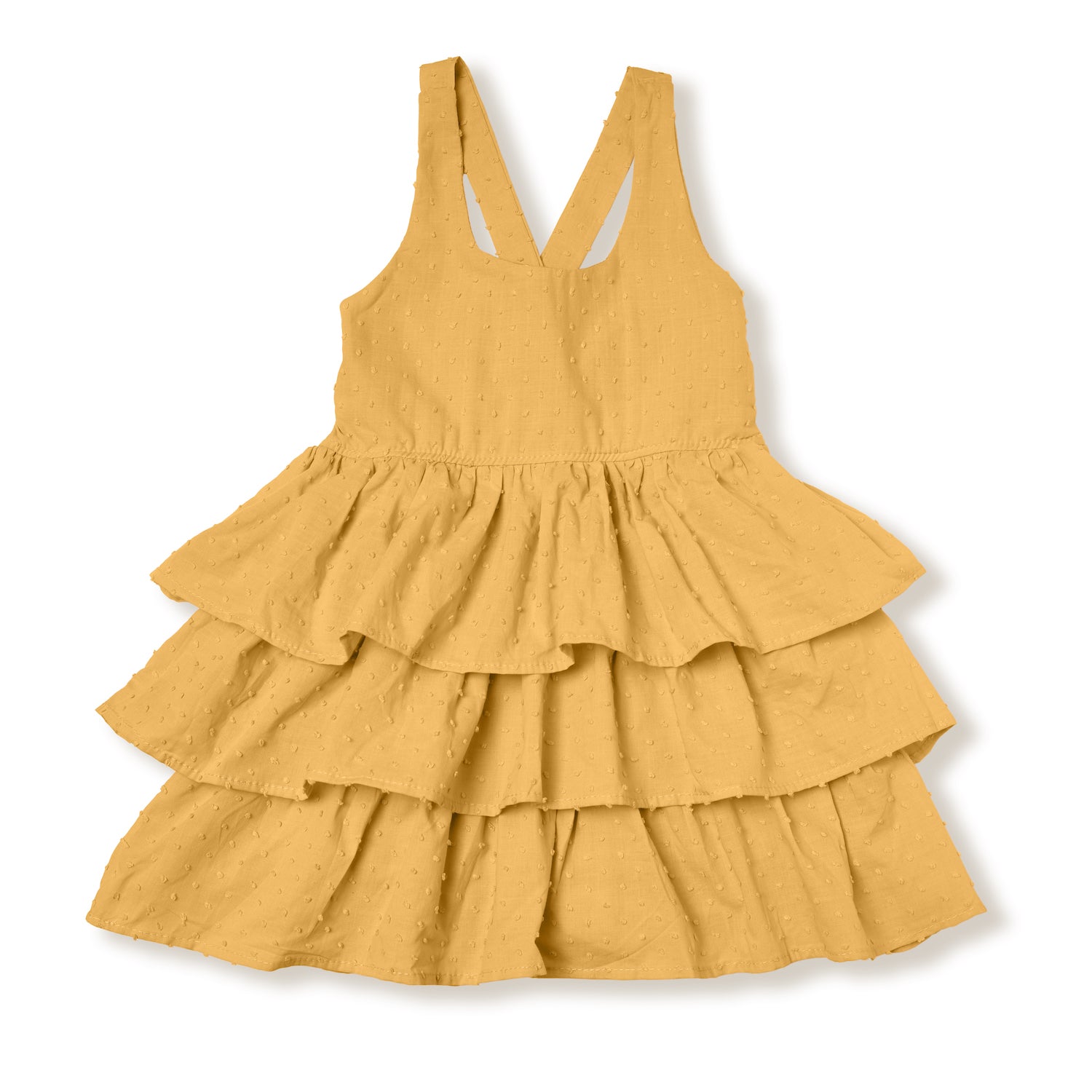 Pepita & Me Plumeti Dress - Amarillo