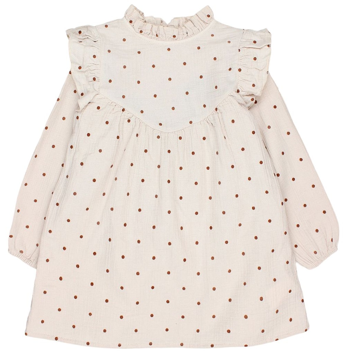 Buho Polka Dots Dress - Sand